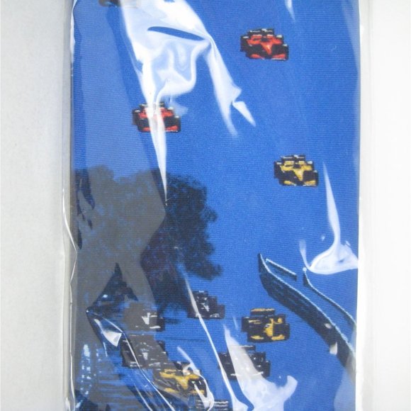 NEW Daphne Car Racing 100% Silk Tie Made In Italy Men's Tie Necktie